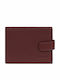 Leather Men's Wallet Classic Burgundy