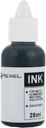 Rexel Liquid Ink for Ink Pad Black