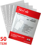 Plastic Sleeves for Documents A4 with Holes 50pcs