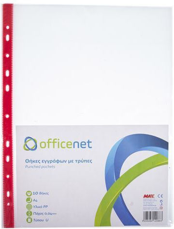 Officenet Plastic Sleeves for Documents A4 with Holes 10pcs