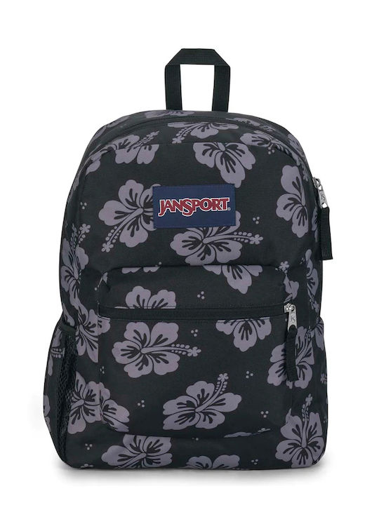 Jansport Cross Town School Bag Backpack in Gray color 26lt