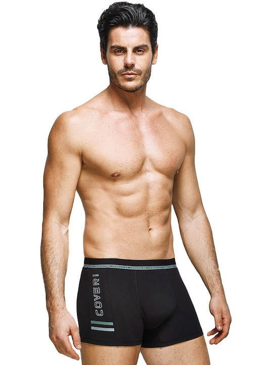 Enrico Coveri Herren Boxershorts Schwarz 1Packung