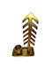 blokker Christmas Metallic Gold Candlestick 16x8cm