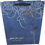 Paper Bag for Gift Blue 14x7x15cm.