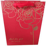 Paper Bag for Gift Red 18x10x23cm.