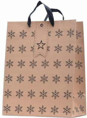 Canpol ΜΙΚΡΗ Paper Christmas Bag for Gift Beige 17.5x22.5cm.