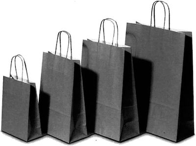 Ang Paper Paper Bag for Gift Black 19x8x24cm.