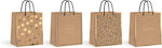 interDRUK Paper Bag for Gift Gold 18x10x23cm.