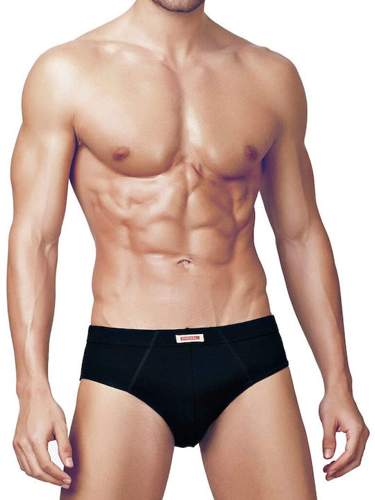 Primal Underwear Herren Slips Schwarz 1Packung