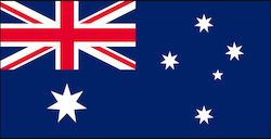 Flagge Australiens Polyester Διάτρητη 25x18cm