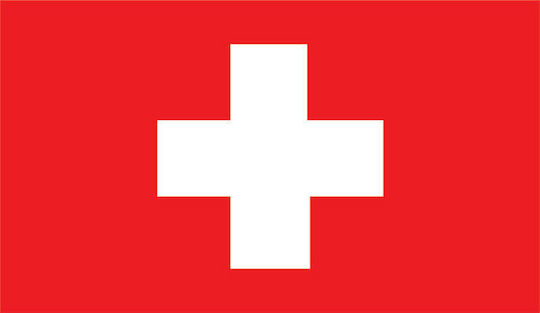 Flagge der Schweiz Polyester Perforiert 100x70cm