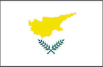 Flagge Zyperns Polyester Διάτρητη 100x70cm