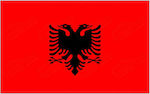 Flagge Albaniens Polyester Διάτρητη 150x100cm