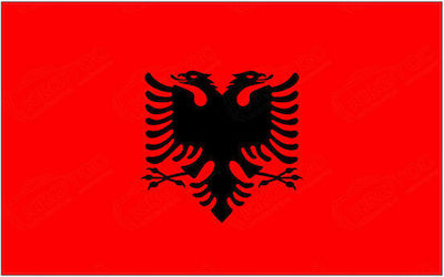 Flagge Albaniens Polyester Διάτρητη 150x100cm