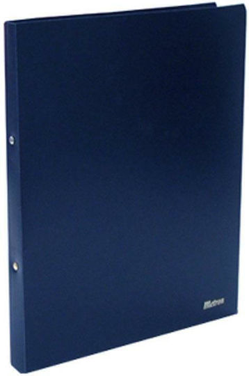Metron Clipboard with 2 Rings 2/32 for Paper A4 Dark Blue 1pcs