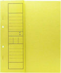 Clipboard with Spring for Paper A4 Yellow 1pcs