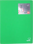 Typotrust Clipboard Flexible with 40 plastic sleeves Slides for Paper A4 Orange 1pcs