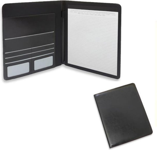 adBook Ντοσιέ Dublu de Conferință pentru Hârtie A4 Negru 1buc