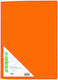 AG Trees Clipboard Flexible with 40 plastic sleeves Slides for Paper A4 Orange 1pcs