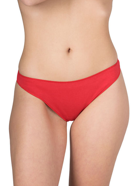 A.A UNDERWEAR Cotton Women's Brazil Seamless Red