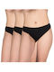 Γυναικεία Slip 3Pack χωρίς Ραφές Μαύρα