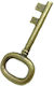 Metallisch Anhänger-Motiv für Schmuck in Form Schlüssel Dicke 42mm.