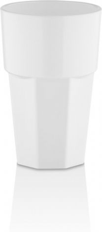 Gastroplast Glas Wasser aus Plastik in Weiß Farbe 400ml
