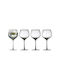 Lyngby Glass Set for White and Red Wine made of Glass Stacked 650ml 4pcs