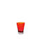 Glass Set Liqueur/Ouzo made of Glass in Orange Color 60ml 6pcs