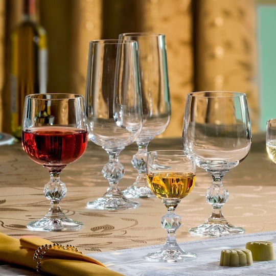 Crystalite Bohemia Set Crystal Goblets Transparent 36 Pieces