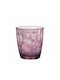 Glass Water made of Glass in Purple Color 300ml 1pcs