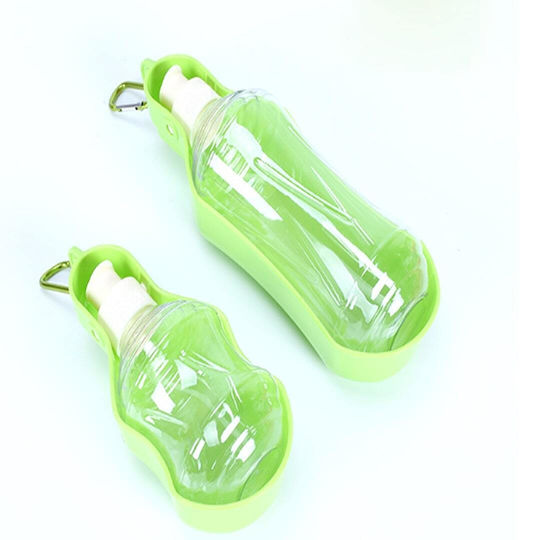 Kunststoff Flasche Futter & Wasser für Hund & Katze in Grün Farbe