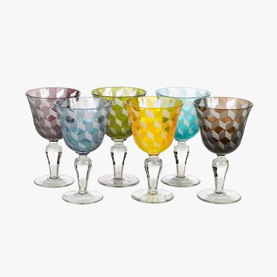 Pols Potten Set Brillen Rotwein Kelch Glas 6 Stück