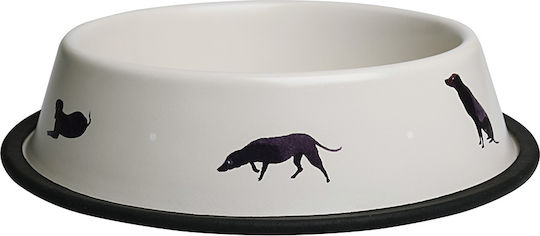 Sophie Allport SOPHIE Schalen Futter & Wasser für Hund auf Basis von 500ml in Weiß Farbe