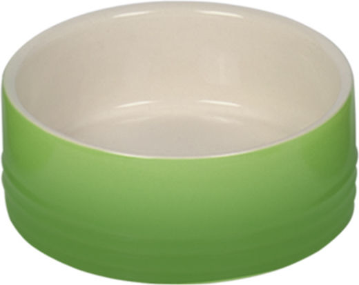 Nobby Ceramică Bol Mâncare & Apă pentru Câine & Pisică 250ml 12cm în Culoare Verde