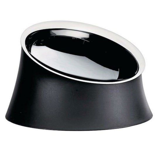 Alessi Stainless Steel Bowl Food for Dog 1.52lt in Black Color