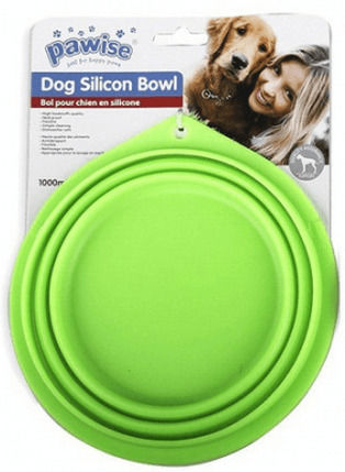 Pawise Kunststoff Schalen Wasser für Hund & Katze 380ml in Grün Farbe