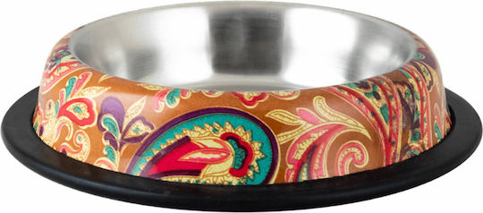 Happet Orange Design Bowl Food & Water for Dog & Cat 200ml Multicolour