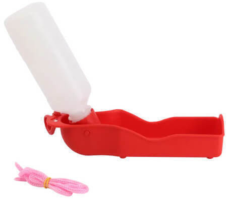 Nobleza Bottle Food & Water for Dog 250ml in Red Color
