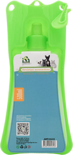 Petkit Πλαστικό Μπουκάλι Νερού για Σκύλο & Γάτα 500ml σε Πράσινο Χρώμα