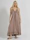 Ble Resort Collection Summer Maxi Dress Beige