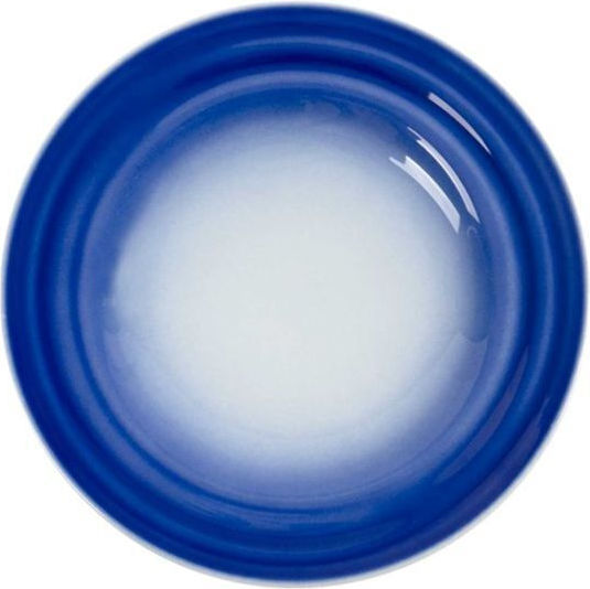 Costa Verde Teller Suppe aus Porzellan Blau mit Durchmesser 23cm 12Stück