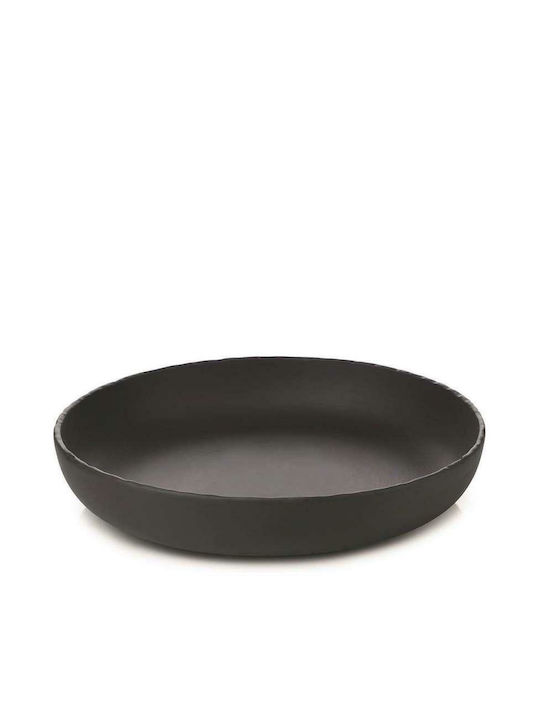 Revol Basalt Servierplatte aus Porzellan Schwarz 27cm