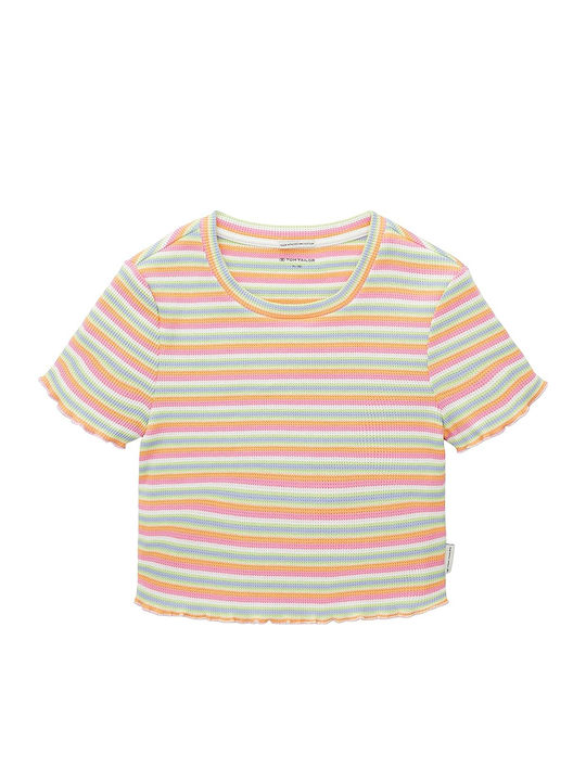 Tom Tailor Παιδικό Crop Top Κοντομάνικο Πράσινο