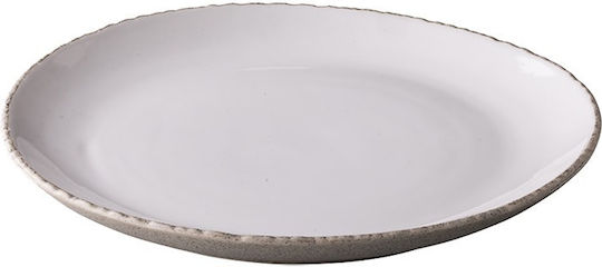 Authentic Plate Shallow made of Porcelain Gray with Diameter 29.5cm 6pcs