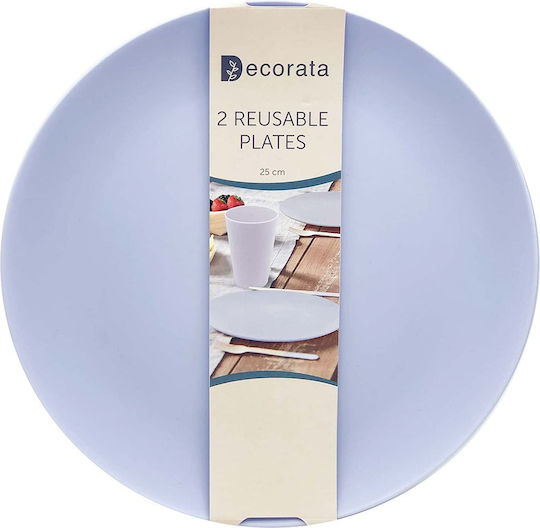 Procos Πιάτο Ρηχό Πλαστικό Μωβ με Διάμετρο 25cm 2τμχ Procos Πιάτο Ρηχό Πλαστικό Μωβ με Διάμετρο 25cm 2τμχ
