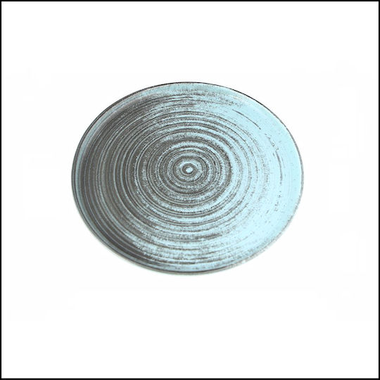 Porland Teller Untiefe aus Porzellan Blau mit Durchmesser 27cm