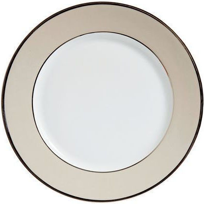 Cote Table Plate Desert made of Porcelain Beige with Diameter 20cm