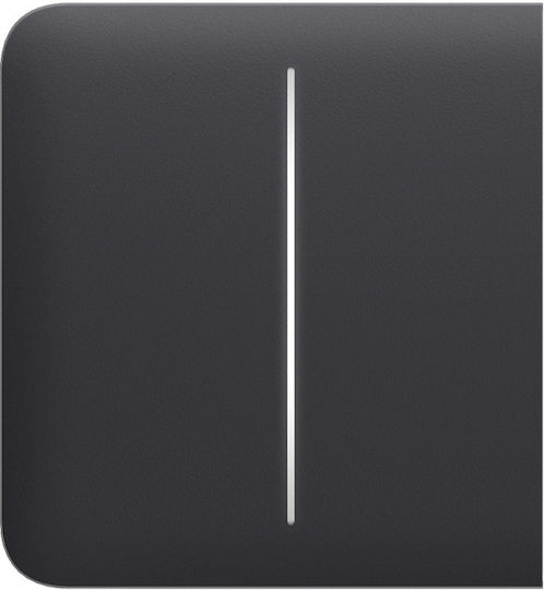 Ajax Systems Side Button 2-Gang Lighting Switch Front in Black Color PN13854