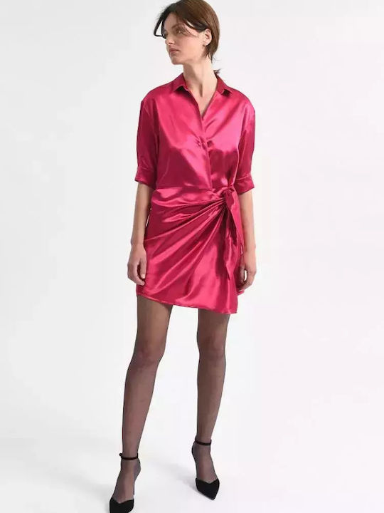 Molly Bracken Mini Rochie Fuchsia